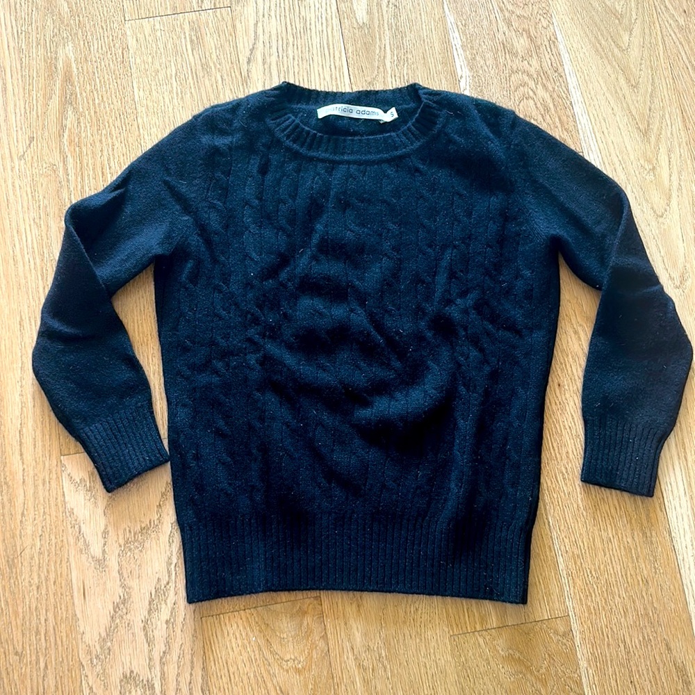 Black cashmere sweater